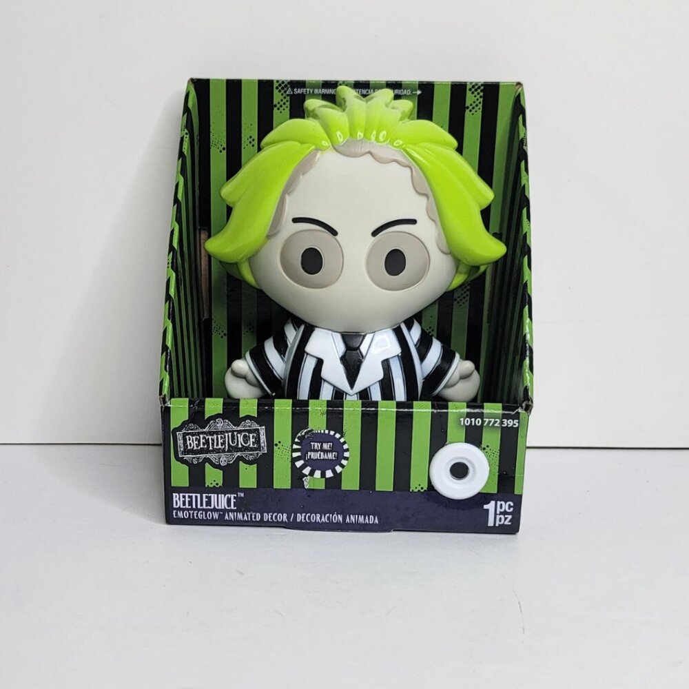 Beetlejuice Emoteglow Talking Animated Halloween Decor Small Lights Up Music